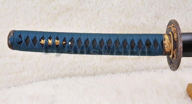 High Quality 1095 Carbon Steel Clay Tempered Japanese Sanmurai Katana Sword