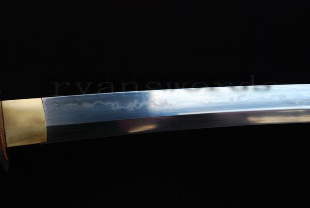 High Quality 1095 Carbon Steel Clay Tempered Full Ray Skin Saya Japanese Samurai Tanto Sword