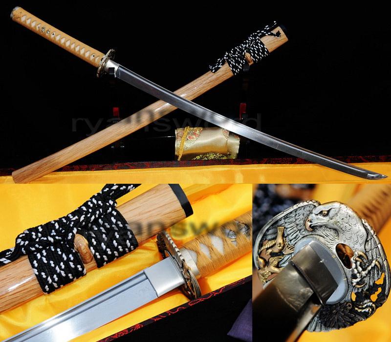 Folded Steel Japanese Samurai Full Tang Katana Swordr