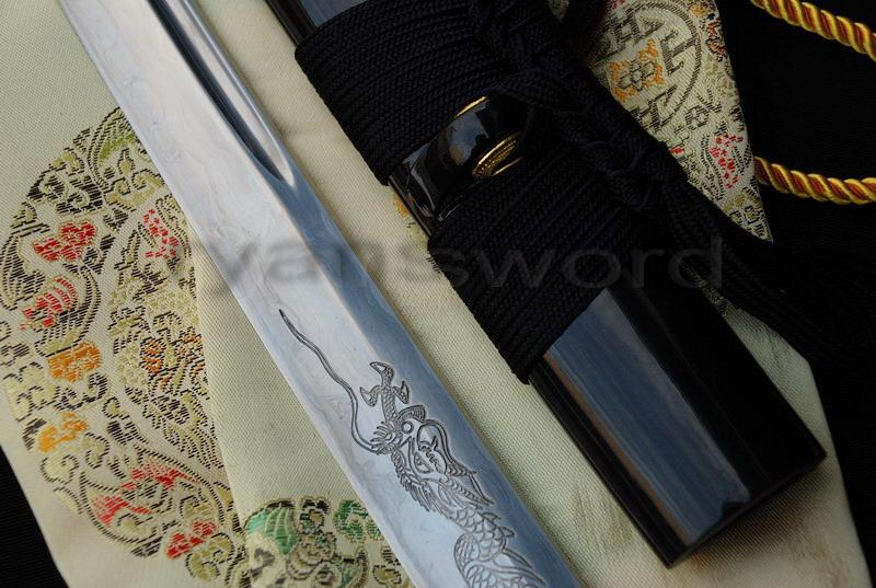 High Quality 1095 Carbon Steel Folded Steel Sanmai Japanese Samurai Katana Sword