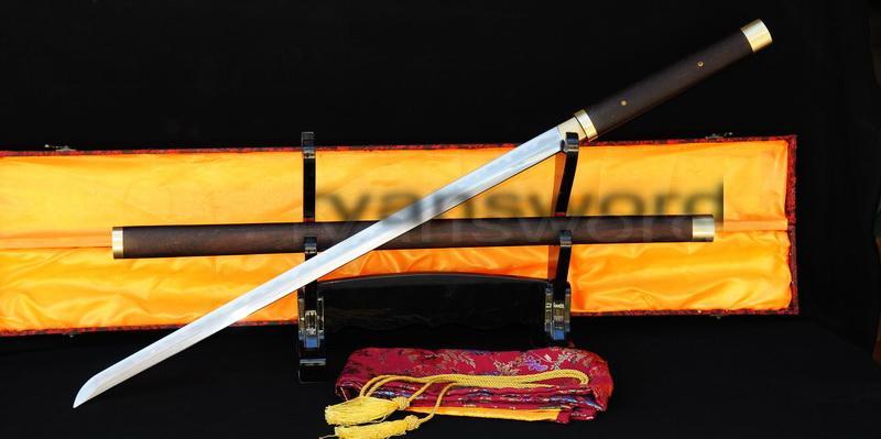High Quality Combined Material Clay Tempered+Abrasive Japanese Ninja Sword