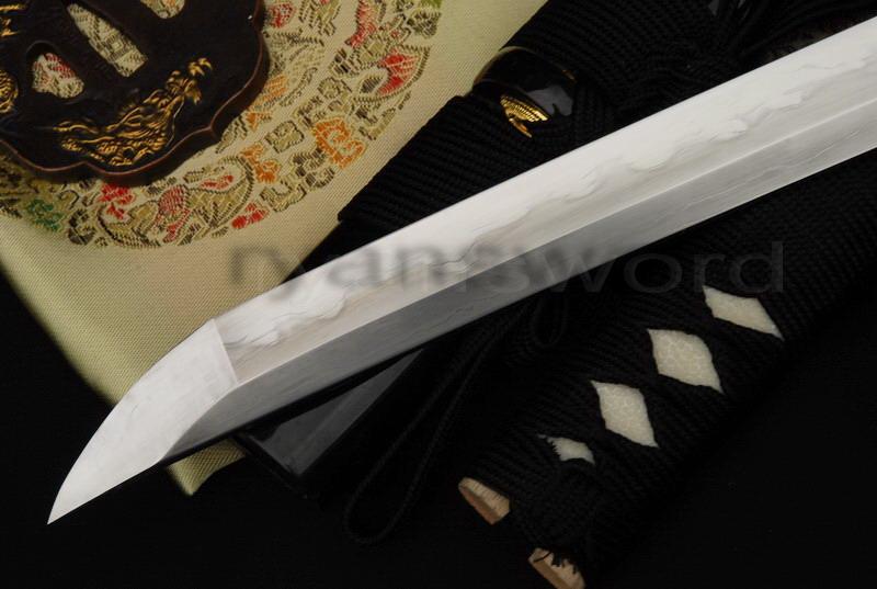 High Quality 1095 Carbon Steel+Folded Steel+Iron Clay Tempered+Abrasive Japanese Katana Sword