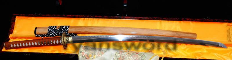 1095 Carbon Steel Clay Tempered Dragon Tsuba Japanese Samurai Sword Katana
