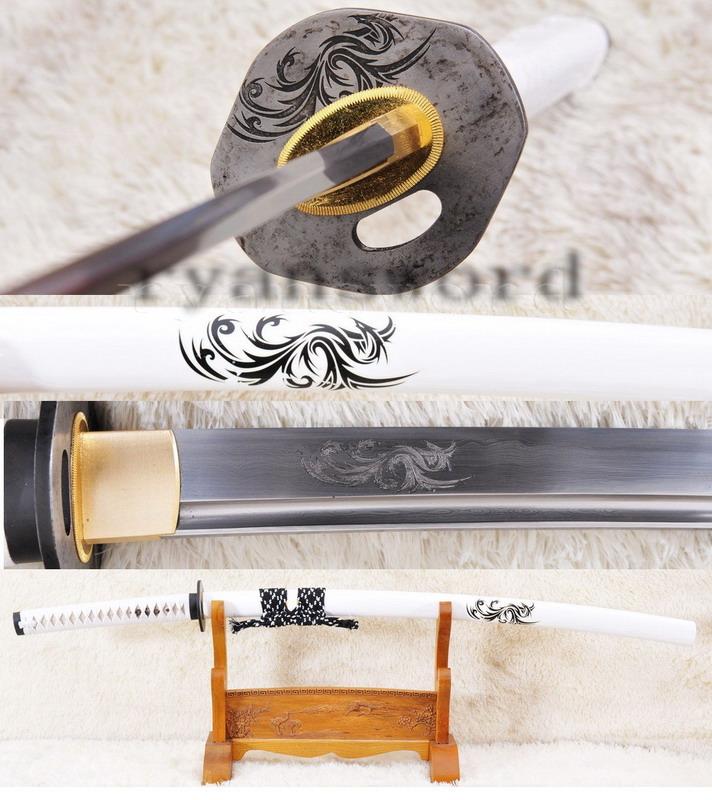 High Quality Folded Steel Japanese Samurai Katana The Dargon Sword