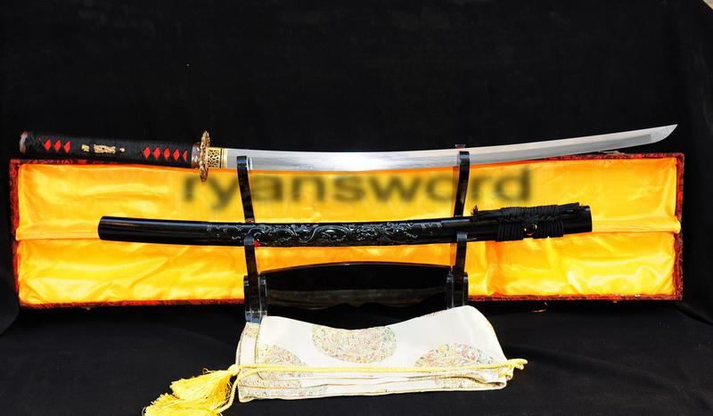 High Quality 1095carbon Steel Folded Steel Japanese Samurai Katana Sword
