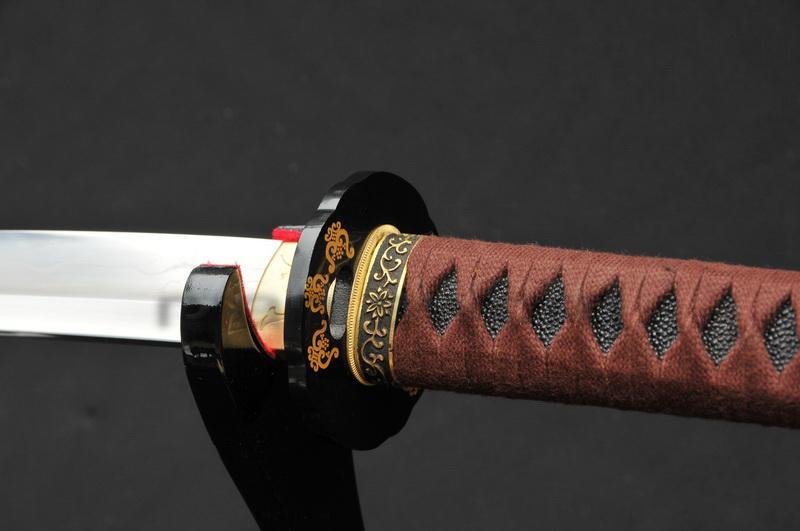 High Quality Sanmai 1095 Carbon Steel+Folded Steel+Clay Tempered Japanese Samurai Katana Sword