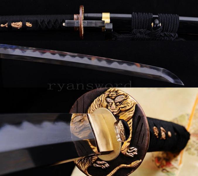 High Quality Shihuzume Clay Tempered Abrasive With Kozuka Kogai Japanese Samurai Katana Sword