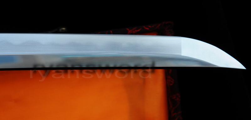 High Quality Combined Material Clay Tempered+Abrasive Japanese Katana Sword