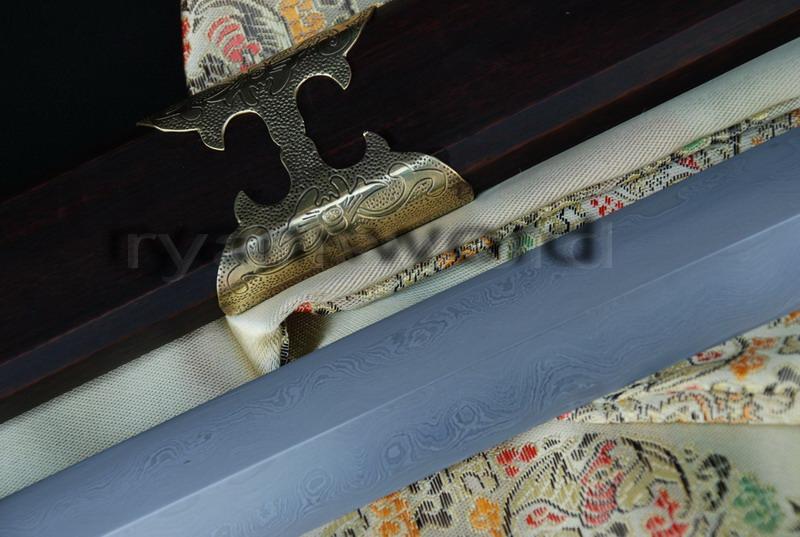 High Quality Folded Steel 1095 Carbon Steel Sanmai Chinese Sword