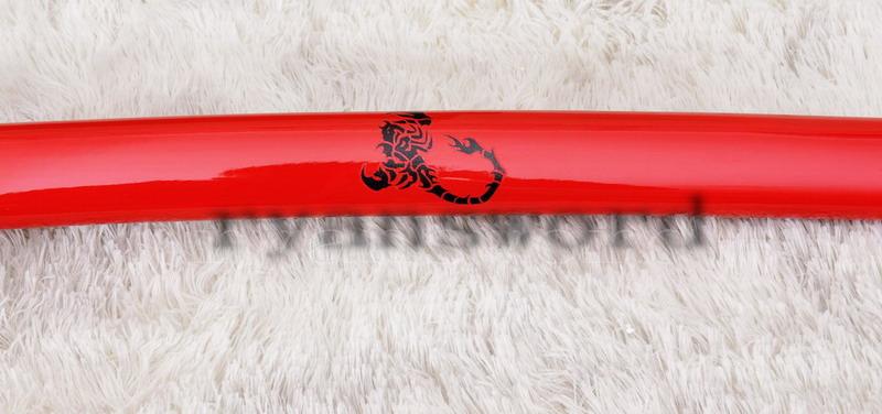 High Quality High Carbon Steel Clay Tempered Japanese Samurai Katana Scorpion Sword