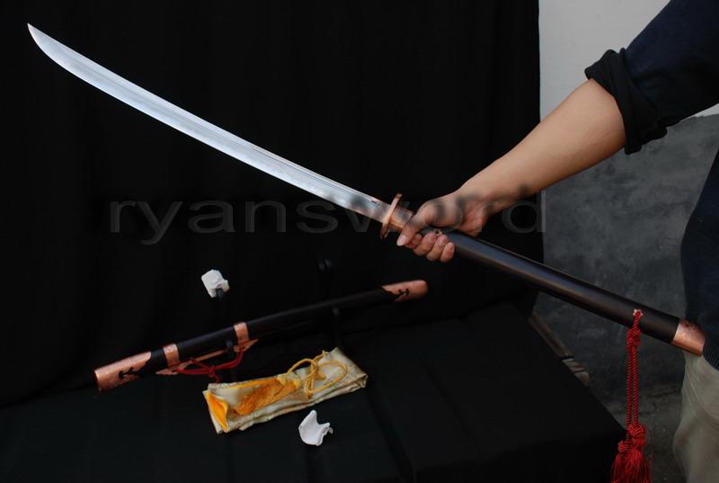High Quality Clay Tempered+Abrasive 1095 Carbon Steel+Folded Steel+Iron Japanese Naginata Sword
