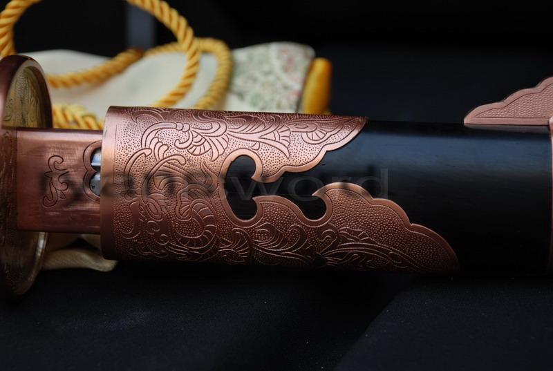 High Quality Clay Tempered+Abrasive 1095 Carbon Steel+Folded Steel+Iron Japanese Naginata Sword