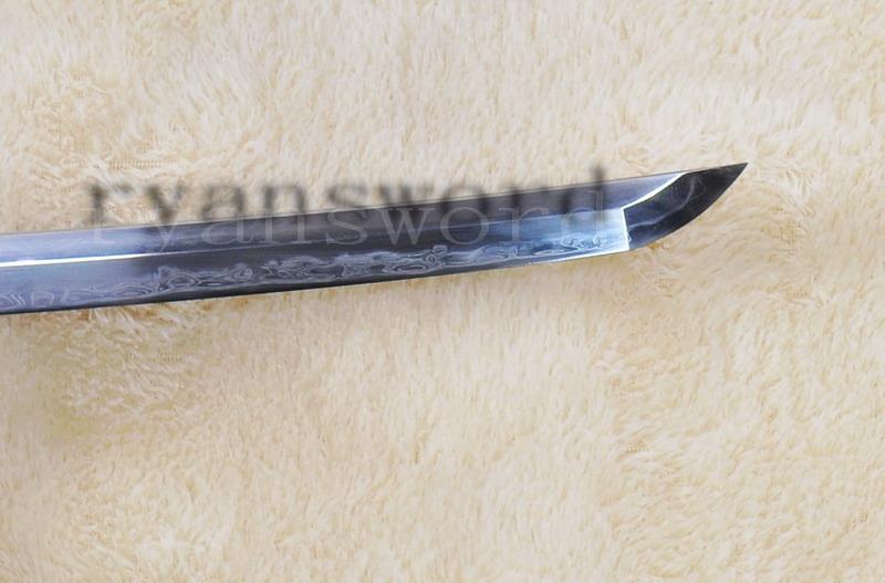 Handmade 1095 Folded Steel Clay Tepmered Samurai Sword
