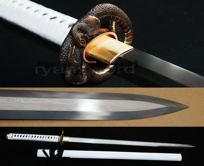 High Quality 1095 Carbon Cteel+Folded Steel Japanese Ninja Sword
