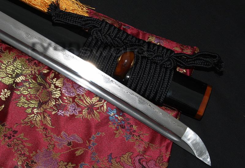 High Quality Japanese Clay Tempered Sanmai 1095 Carbon Steel Folded Steel Samurai Sword