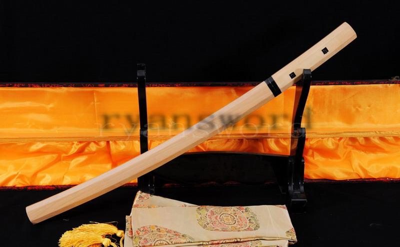 High Quality Maru Clay Tempered Japanese Samurai Shirasaya Wakizashi Sword
